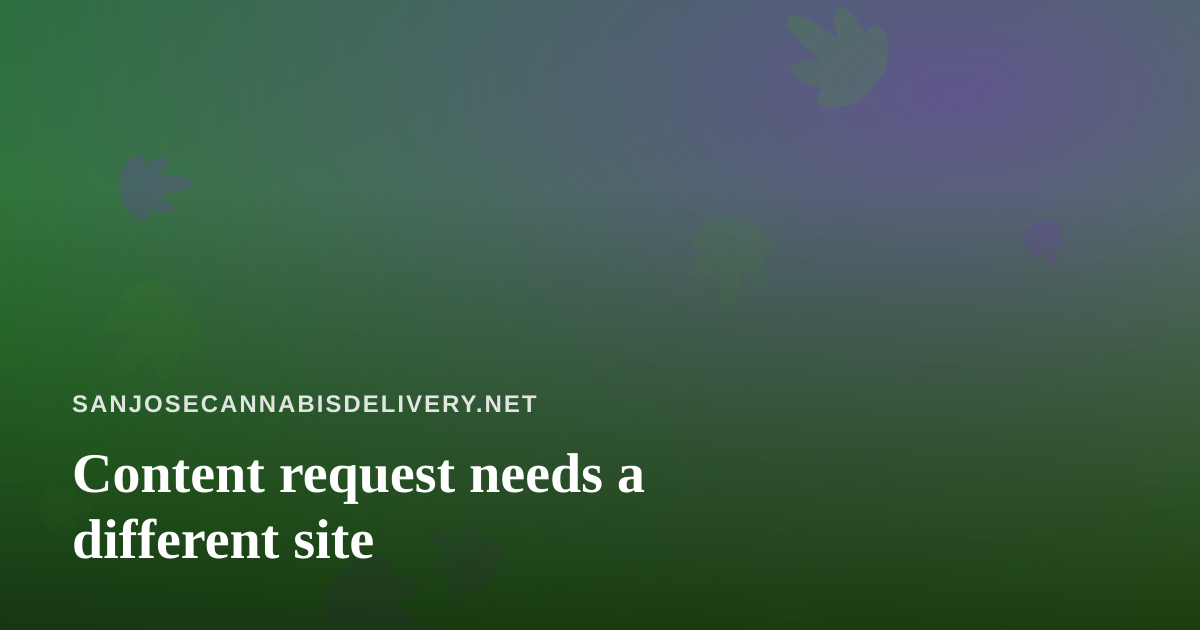 Content request needs a different site